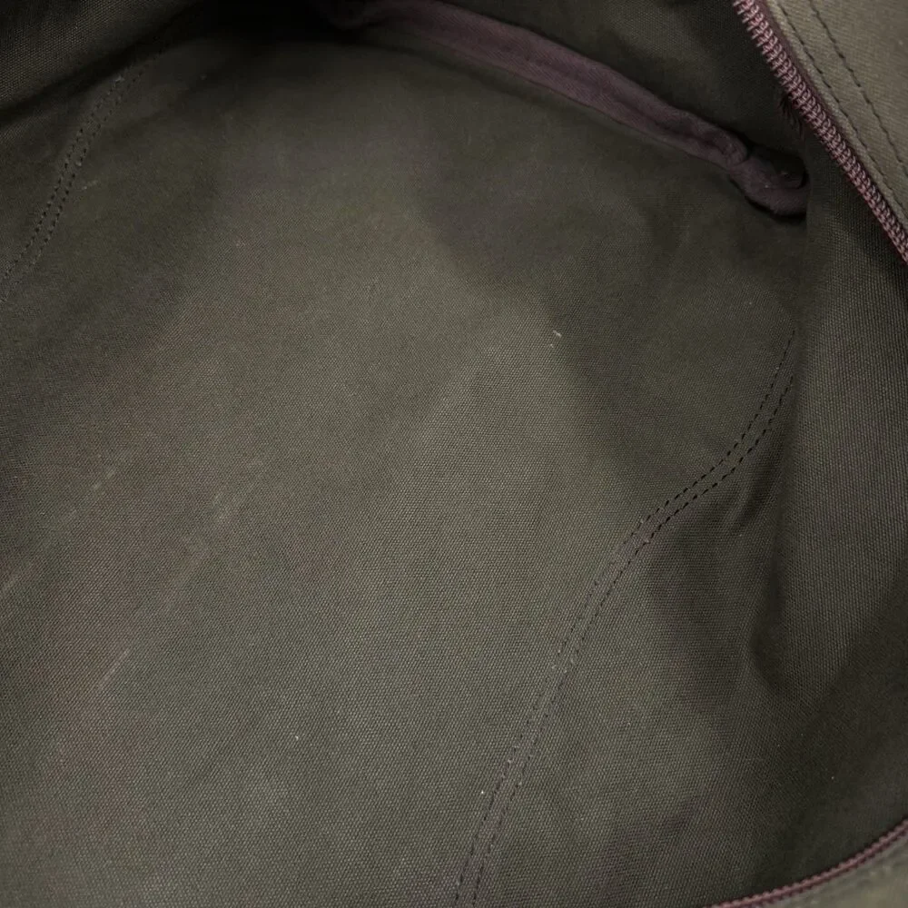 Duluth Pack Canvas Leather Weekender Duffel Bag Olive Drab 33L
